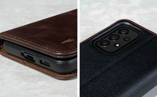 Samsung Galaxy A53 5G Leather Case (with stand function) Feature Focus