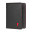 Black (with Red Stitching) Bifold Leather Wallet