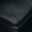 Close up of the premium Black Leather Crossbody Shoulder Satchel Bag