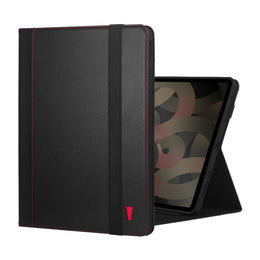 Black with Red Detail Leather Case for Apple iPad Air 13" (2024)