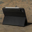 Stand function on the Black with Turquoise Leather Case for iPad Pro 11
