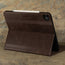 Built-in viewing stand of the Dark Brown Leather Case for Apple iPad Pro 12.9