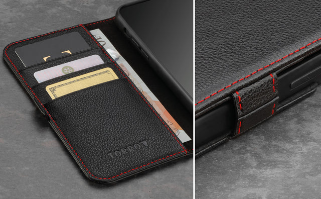 iPhone 12 / 12 Pro Leather Case (with Stand function) Feature Focus