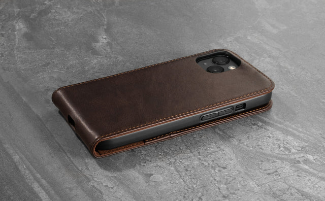 iPhone 13 Mini Leather Flip Case (MagSafe Charging) Feature Focus