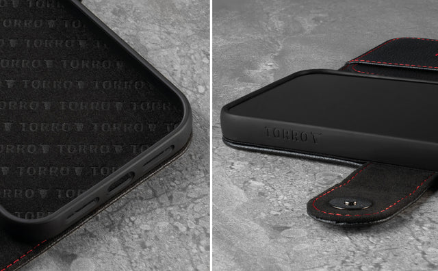iPhone 13 Pro Max Leather Wallet Case (MagSafe Charging) Feature Focus