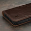 Dark Brown Leather Wallet Case for iPhone 15 Pro Max