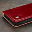 Red Leather Wallet Case for iPhone 15 Pro Max