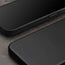 Black Slimline Leather Bumper Case for iPhone 15 Pro