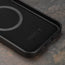 Inside the Black Slimline Leather Bumper Case for iPhone 15 Pro