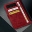 Crimson Leather Case for iPhone 16 Pro