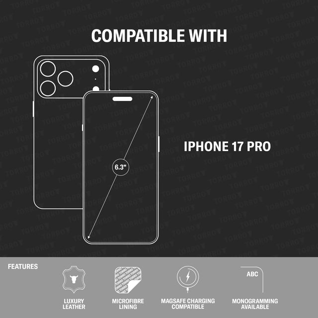 Compatibility and features of the Leather Bumper case for iPhone 17 Pro