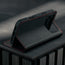 Stand function of the Black Leather Case (with Red Stitching) for iPhone 17 Pro Max