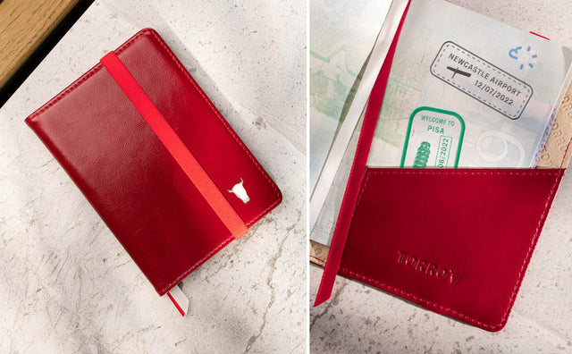 Leather Passport Holder Feature Focus