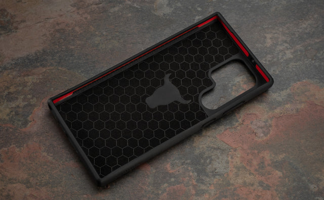 Galaxy S23 Ultra Leather Bumper Case Feature Focus