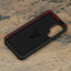 Microfibre lining of the Black with Red Detail Leather Bumper Case for Samsung Galaxy S24