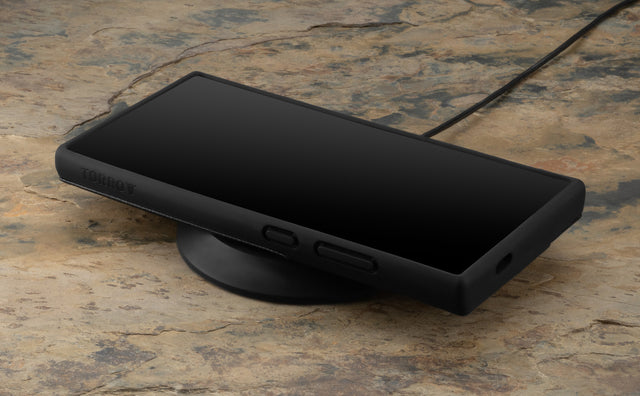 Galaxy S24 Ultra Leather Bumper Case Feature Focus