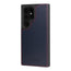 Navy Blue Leather Bumper Case for Samsung Galaxy S24 Ultra