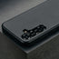 Camera cutout on the Black Slimline Leather Bumper Case for Galaxy S25