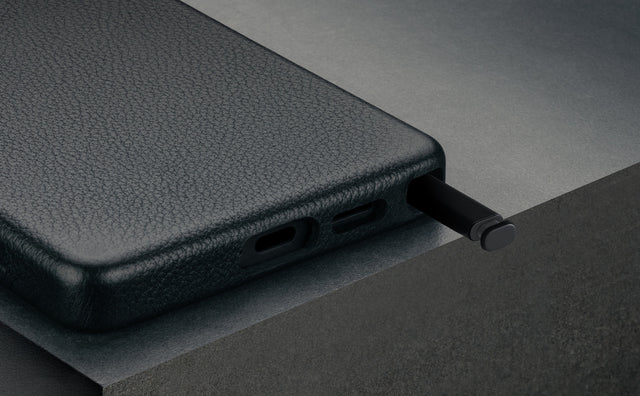 Galaxy S25 Ultra Leather Bumper Case (Qi2/MagSafe Charging Compatible) Feature Focus
