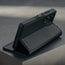 Stand function of the All Black Leather Case for Galaxy S25 Ultra