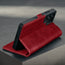 Crimson Leather Case for Galaxy S25 Ultra