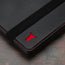 Black with Red Detail Leather Case for Samsung Galaxy Tab S9
