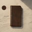 Genuine Dark Brown Leather Stand Case for iPhone XR
