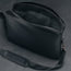 Black Leather Messenger Bag suitable for Laptop / iPad / Tablet