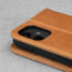 Camera cutout on the Tan Leather Stand Case for iPhone 11