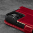 Camera cutout on the Red Leather Stand Case for iPhone 12 Pro Max