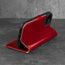 Stand function of the Red Leather Stand Case for iPhone 12 Pro Max