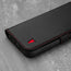 Black Leather (with Red Stitching) Phone Case for iPhone 13 Pro Max