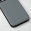 Back of the Light Blue Leather Bumper Case for iPhone 14 Pro