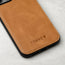 Back of the Tan Leather Bumper Case for iPhone 14 Pro Max