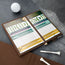 Scorecard in the PRO Edition of the Dark Brown Leather Golf Scorecard & Yardage Book Holder