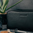 TORRO logo on the Black Leather Wash Bag