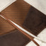 Close up on the microfibre lining of the Dark Brown Leather Passport holder