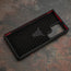 TORRO custom frame for the Black with Red Details Leather Bumper Case for Galaxy S23 Ultra
