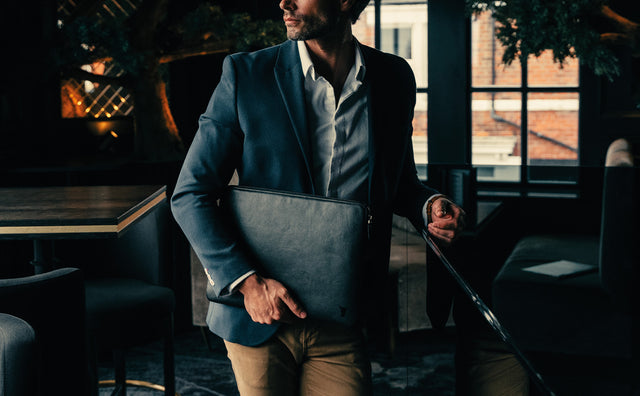 Leather Laptop Sleeve with Zip Closure (for 13