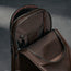 Dark Brown Leather Crossbody Bag inner pockets