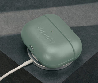 Turquoise Leather AirPods Pro Case Cover (1st & 2nd Generation)