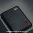 Black (with Red Stitching) Bifold Leather Wallet