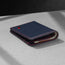 Slimline Navy Blue (with Red Stitching) Bifold Leather Wallet