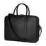 Black Leather Laptop Briefcase Bag