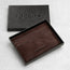 Dark Brown Leather Credit Card Holder in TORRO Gift Box