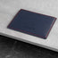 Front of the Navy Blue Leather Credit Card Holder