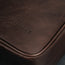 Close up of the premium Dark Brown Leather Crossbody Shoulder Satchel Bag