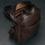 Pocket on the inside of the Dark Brown Leather Crossbody Shoulder Satchel Bag