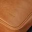Close up of the premium Tan Leather Crossbody Shoulder Satchel Bag