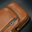 Tan Leather Phone Bag with iPhone and Passport